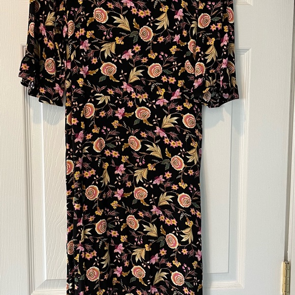 NWT Loft Ruffle Cuff Midi Dress, size 2 - Picture 3 of 5